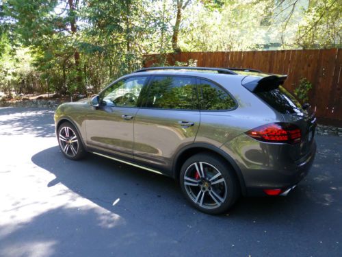 Porsche Cayenne Turbo 2013, Umber Metallic Two tone natural leather interior, US $92,950.00, image 2