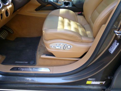 Porsche Cayenne Turbo 2013, Umber Metallic Two tone natural leather interior, US $92,950.00, image 7