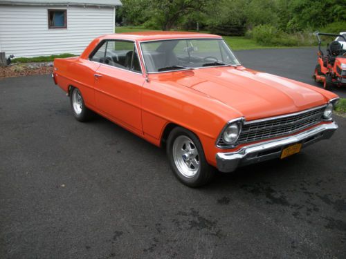1967 nova chevy ii in good conditions with a list of extras attached.