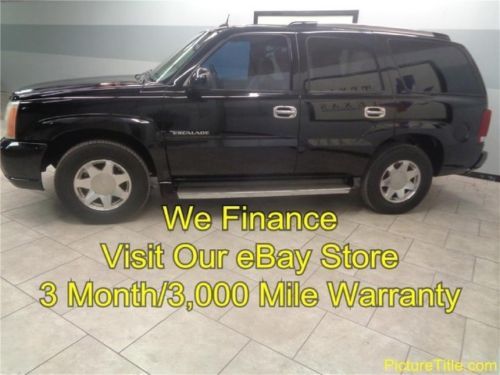 05 escalade luxury 2wd leather heated seats sunroof tv dvd we finance texas