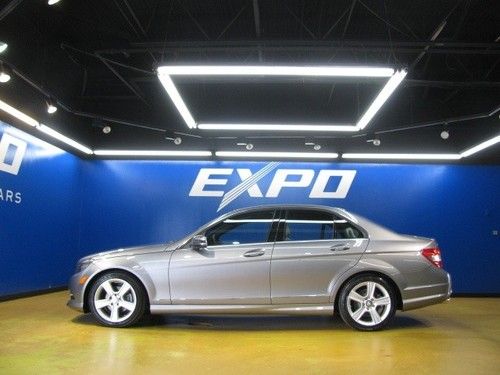 Mercedes-benz c300 sport 7 speed automatic heated seats ipod moonroof low miles