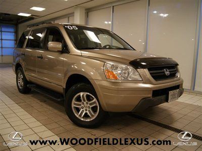 2005 honda pilot ex-l; rear dvd; 1 owner; sharp!