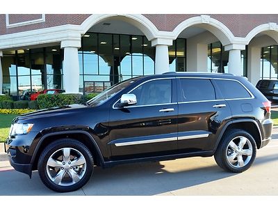 2012 jeep grand cherokee overland 2wd, nav, heated/ac cooled seats, pano, hemi