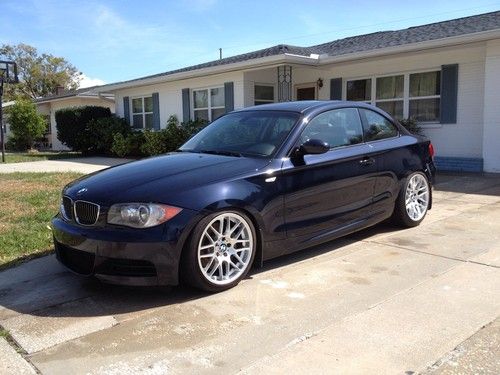 2008 bmw 135i monaco blue / terra cotta