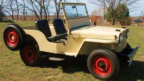1946 cj2a willys jeep, restored to original w overdrive