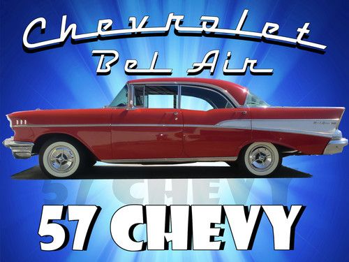 Great 1957 chevrolet 4dr hardtop awesome saturday night cruiser best buy on ebay