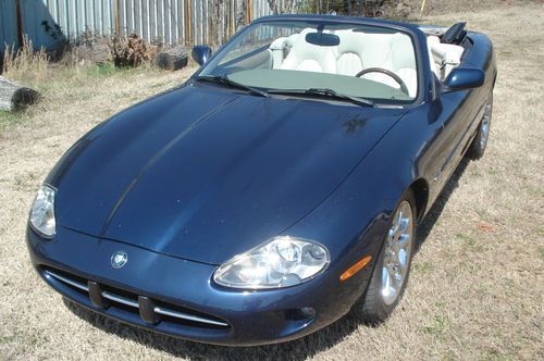 1999 jaguar xk8 convertible 2-door 4.0l blue runs great no mechanical issues