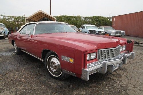 1975 cadillac eldorado convertible v8 automatic 8 cylinder no reserve