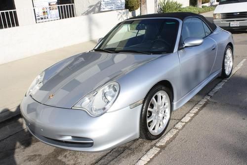 2003 porsche 996 convertible 3.6 liter 6 speed manual c2