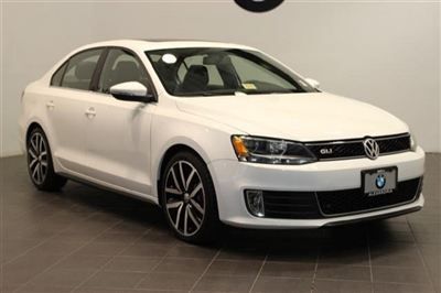 2012 vw gli jetta sport automatic moonroof white  navigation dsg autobahn