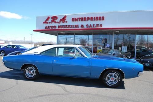 1968 dodge charger 383 v8 - numbers matching - documentation - all original