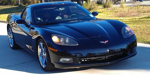 2008 chevrolet corvette ls3 coupe 6.2l leather loaded black navigation