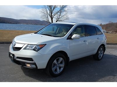 2011 acura mdx tech package navigation camera pearl white 1 owner nice 4x4 awd