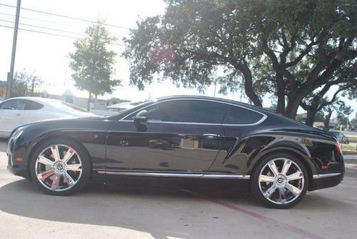 2012 bentley continental gt-black/black-21chromes- save!!