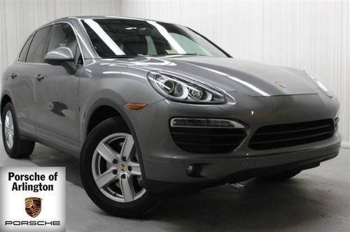 2011 porsche cayenne s navigation bose audio grey low miles black leather pdk