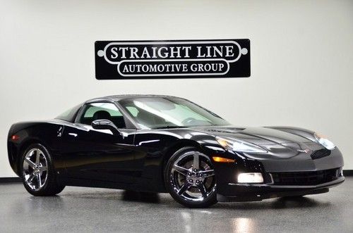 2007 chevrolet corvette coupe black auto hud low miles leather