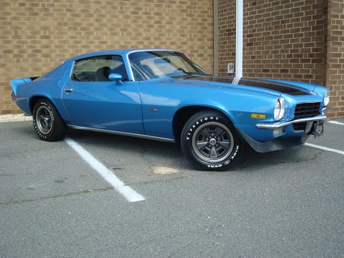 1972 chevrolet camaro z/28 4-speed build sheet