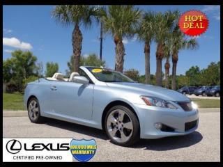 Lexus certified 2010 is 250 conv navigation/luxury pkg/chromes only 8k miles!