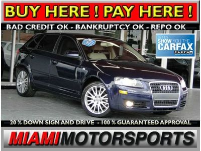 We finance '06 audi hatchback cd abs a/c alloy wheels am/fm leather moonroof