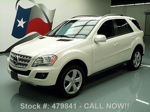 2009 mercedes-benz ml350 4matic awd p1 sunroof nav 32k texas direct auto