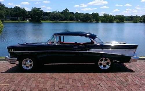 *1957 chevy bel air coupe hard top custom hot street rod budnik*