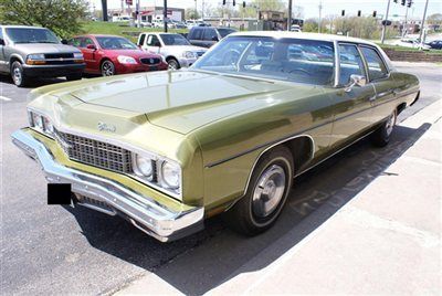 1973 chevrolet chevy impala sedan low miles family owned car excellent shape!