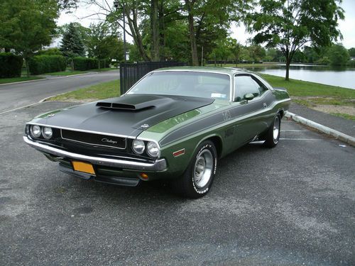 1970 challenger t/a 340 6/pak,#'s match,4spd pistol grip~window sticker~1 of 989