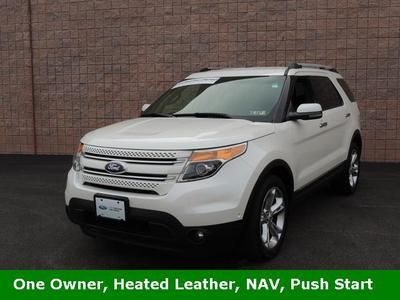 We finance!!! leather navi white my ford touch 4wd 4x4 awd limited certified