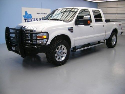 We finance!! 2010 ford f-250 lariat 4x4 powerstroke diesel fx4 sync 20 rim 1 own