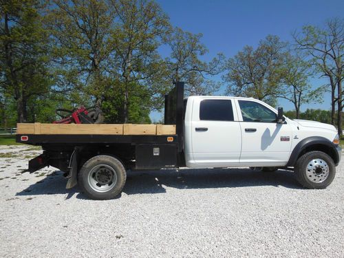 Dodge ram 5500 crewcab 4door 4x4 flatbed dumpbed auto diesel