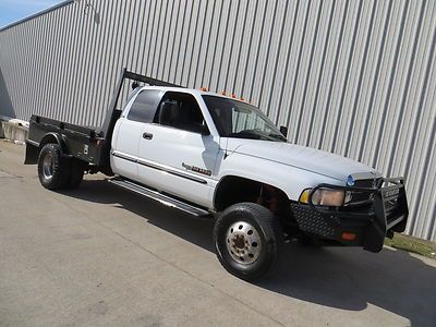 99 ram 2500 (3500 axle) cummins flat-bed 4x4 5spd sky-jackers aloca lift texas !