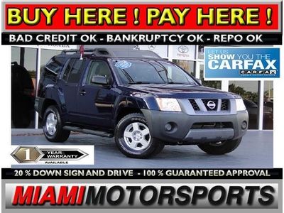 We finance '07 nissan xterra suv rwd am/fm/cd changer alloy wheels roof rack