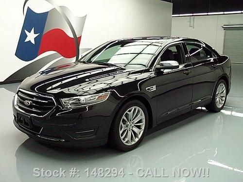2013 ford taurus ltd sunroof rear cam blk on blk 17k mi texas direct auto