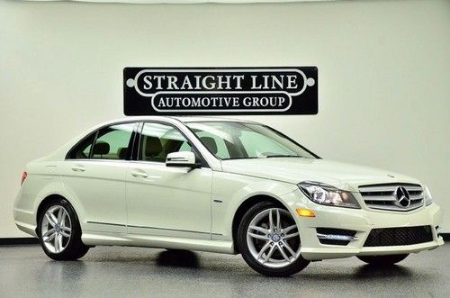 2012 mercedes benz c250 sport white low miles tan leather very nice