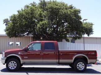 2006 red king ranch fx4 6.0l v8 4x4 off road leather heated cruise keyless