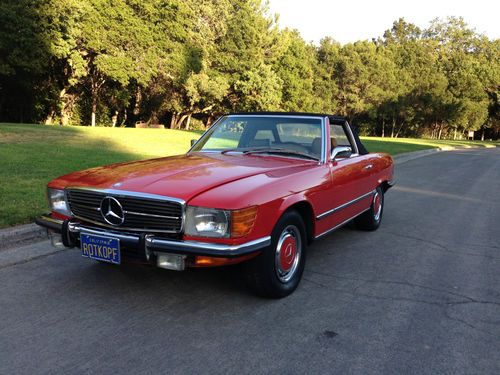 1972 mercedes 450sl california texas classic "rotkopf"  low original miles 109k