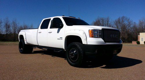 2009 gmc sierra k3500 hd slt crew cab dually drw duramax/allison only 21k miles