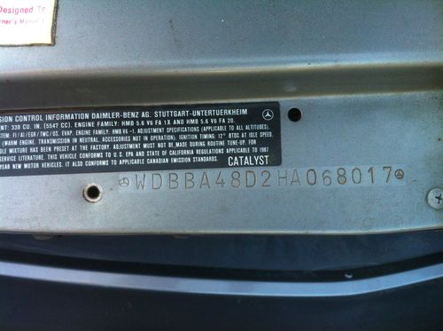 Mercedes 560SL Roadster: 5.6L, Auto, Both Tops, Window Sticker, ONLY 52k MILES!, US $18,500.00, image 19