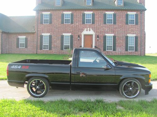 1990 454 ss chevrolet pickup big block supercharger 74k miles black custom