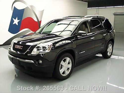 2008 gmc acadia slt-2 7 pass nav rear cam dvd 79k miles texas direct auto