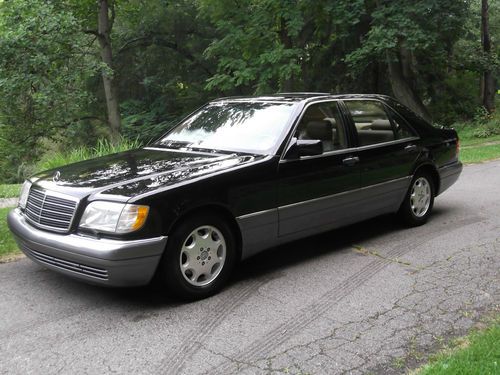 1995 mercedes-benz s500  sedan 4-door 5.0l very low miles s- class all options