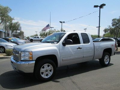 2013 4x4 4wd silver v8 automatic miles:7k extedned cab pickup truck certified