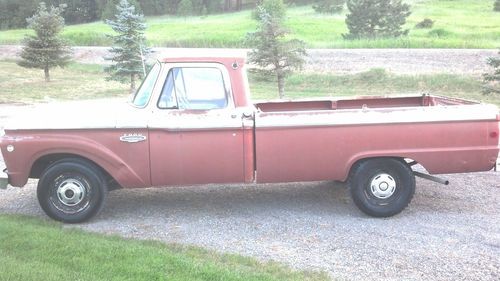 1966 ford f-100 excellent builder with low, low miles and no reserve!!