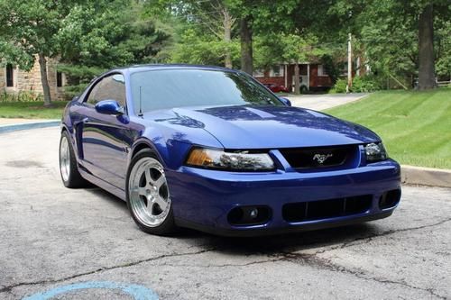 2003 ford mustang svt cobra coupe, sonic blue, ccw's, 1 of a kind