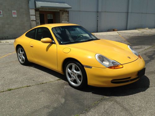 Porsche carrera s2 911 - serviced by porsche - yellow on black - extremely clean