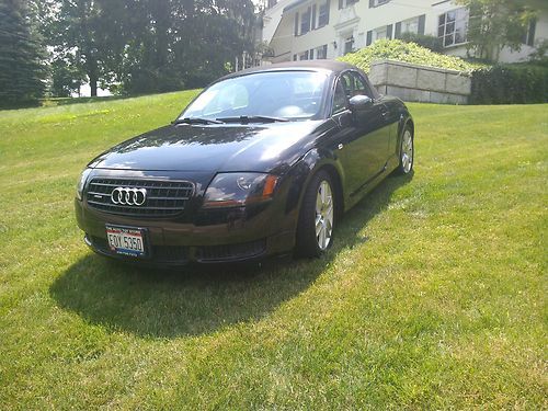 2003 black audi tt quattro convertible 2-door 1.8l