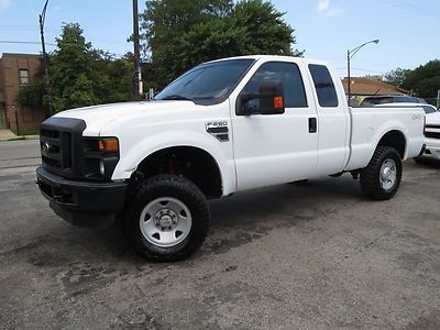 White f250 xl supercab 6.8l v10 tow pkg 98k hwy miles pw pl cruise nice