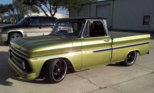 1966 chevy c10 - 383 - frame off 20" very sharp!