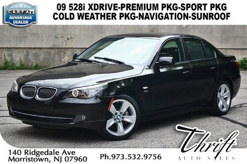 09 528i xdrive-premium pkg-sport pkg-cold weather pkg-navigation-sunroof