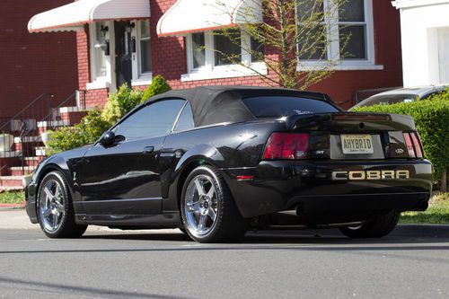 Sell used 2003 Ford Mustang Cobra SVT Black Convertible in Lyndhurst